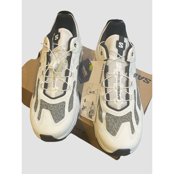Salomon Speedverse Athletic Sneakers PRG White Vanilla Size 10.5US Men’s NIB - Picture 2 of 9
